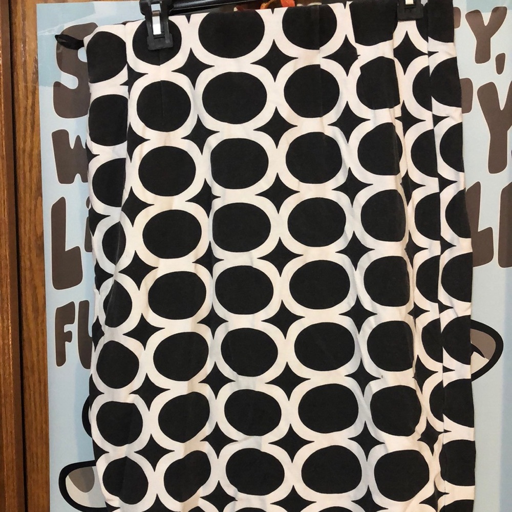 Circle print skirt